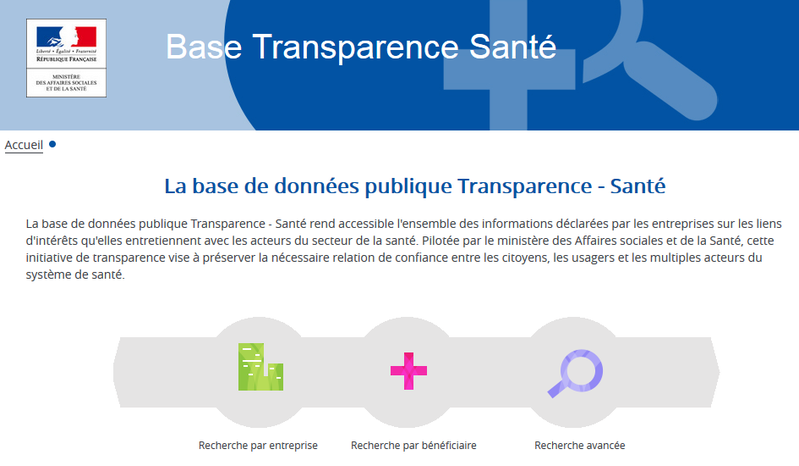 transparence sante gouv fr 